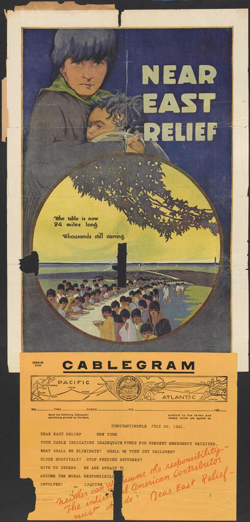 Cablegram poster - Jaquith from Constantinople, July 1921