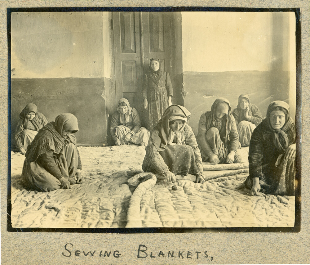 Bedding Dept: Sewing blankets