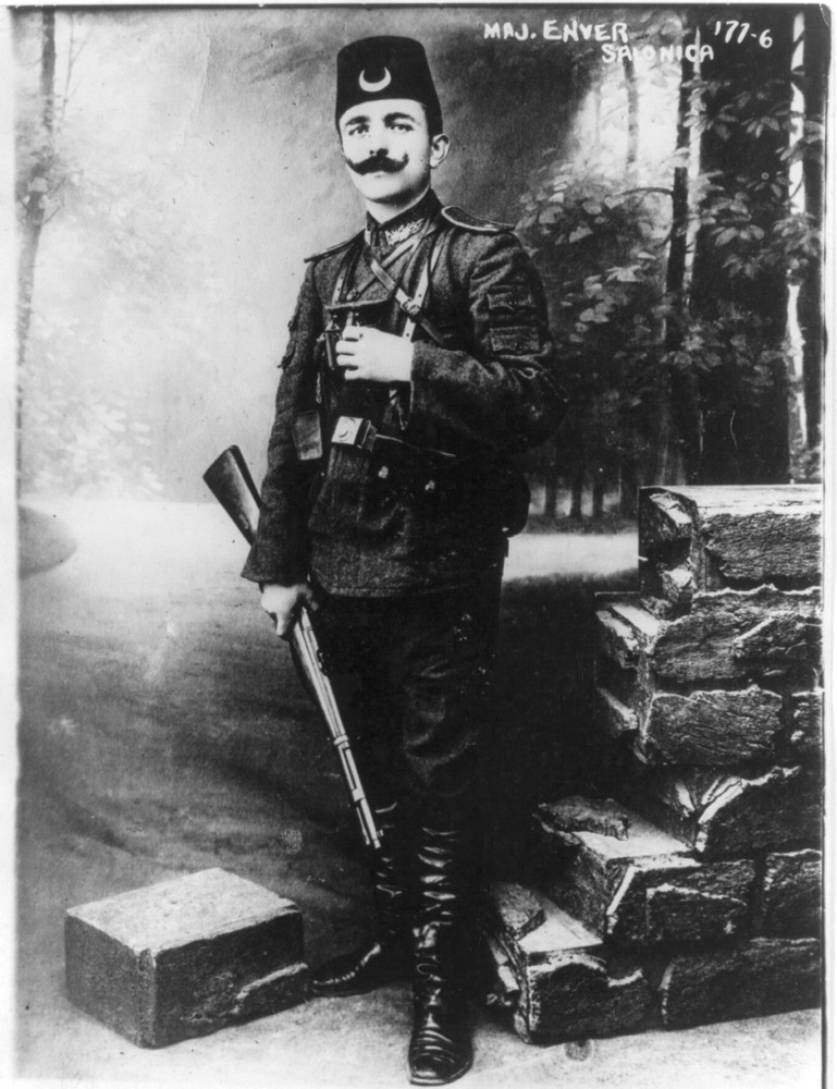 Major Enver in uniform, Salonica, ca. 1908–1911