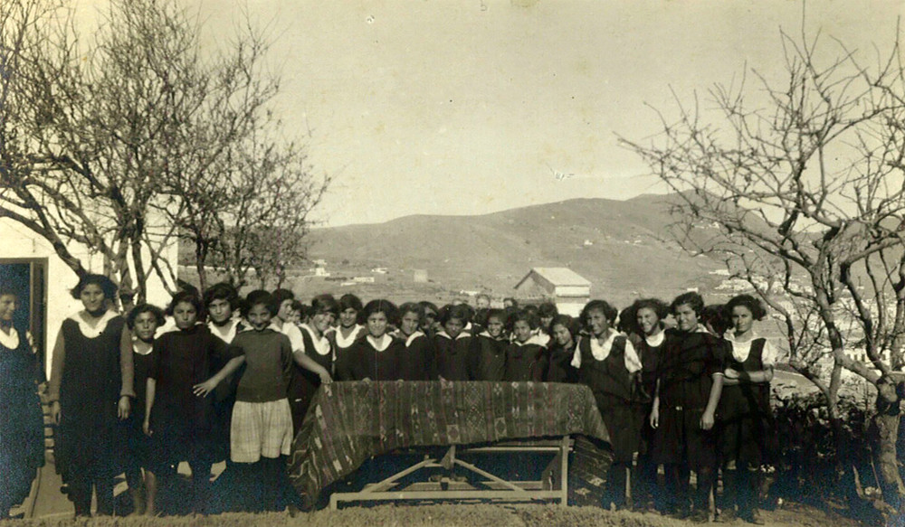 Orphan girls visiting from Corinth, Syra, Nov 1926