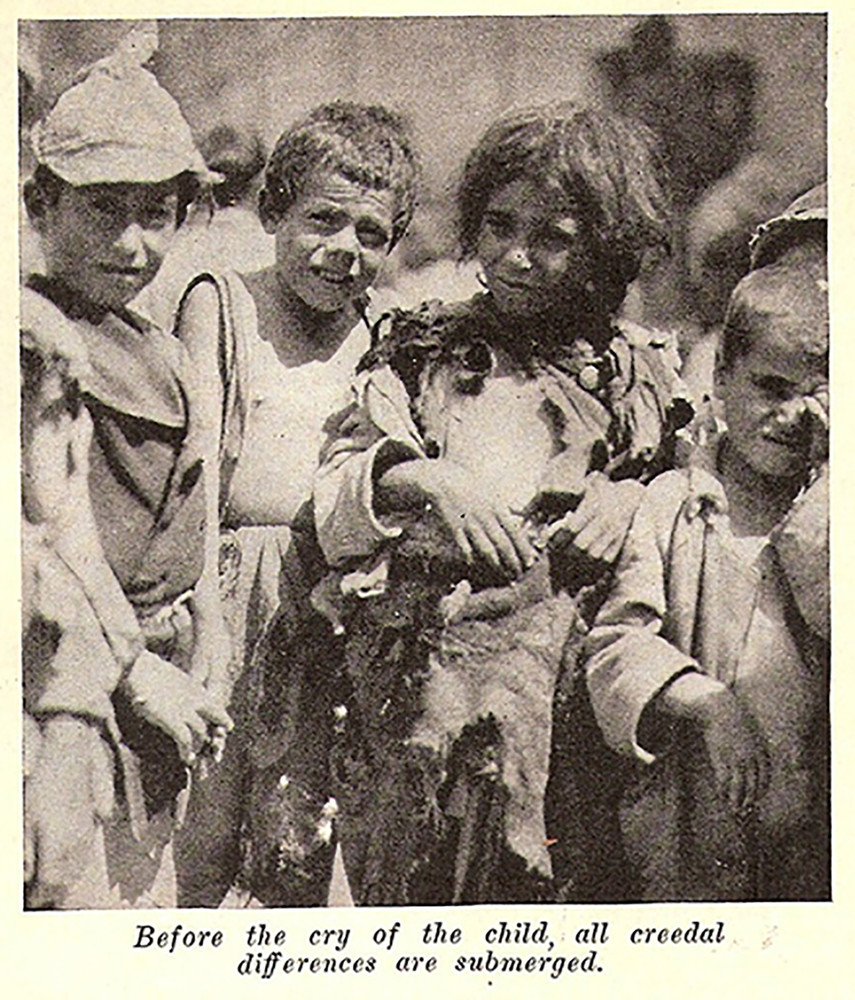 Orphan children in rags. The New Near East, November 1922. Magazine caption: 