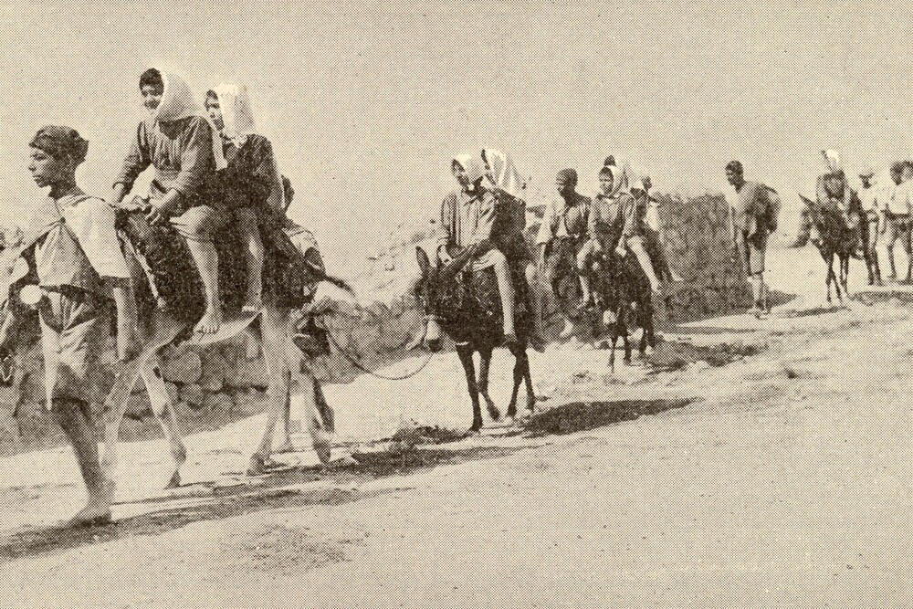 Armenian deportees on a road, Anatolia, ca. 1915–1916
