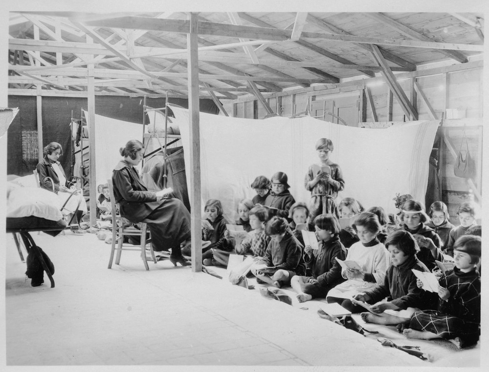 Classes in girls' dormitory - Corinth, Greece. 