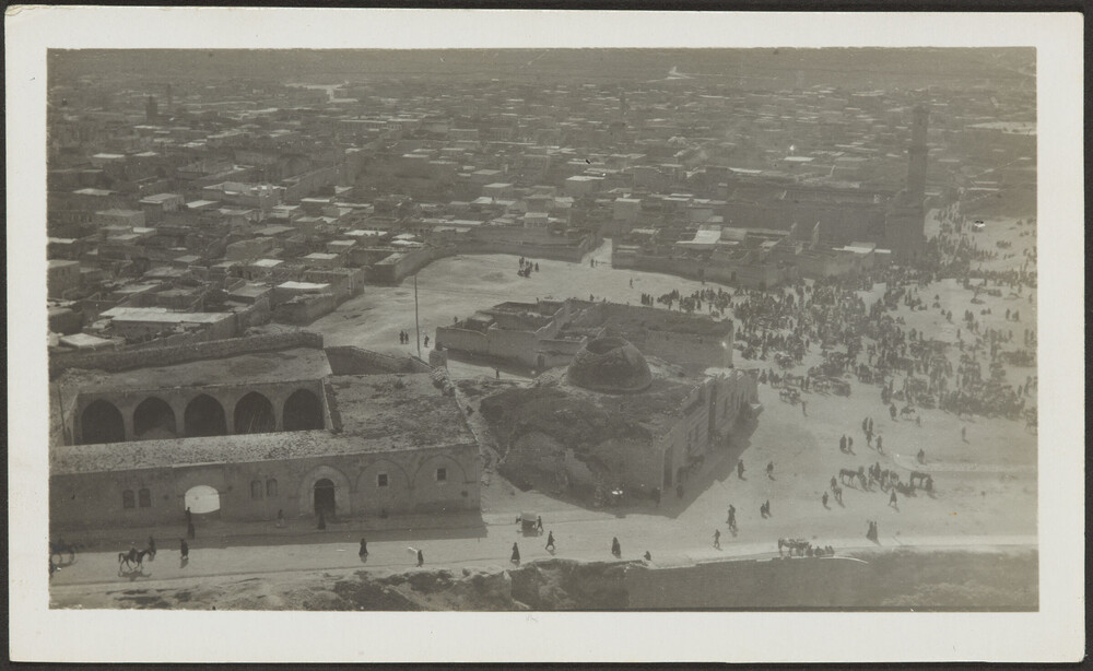 Citadel plaza and surrounding buildings, Aleppo