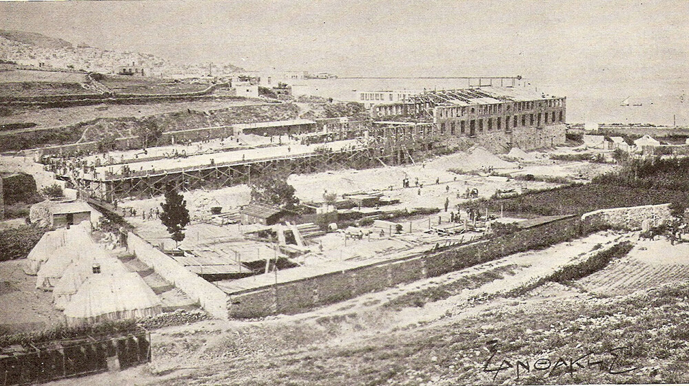 The Building of the Syra Orphanage, Syra, Greece, 1924