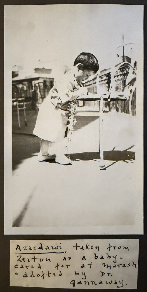 Azadouhi at Marash, c. 1921. From the Bayard Dodge photo album, courtesy of the Dodge family.