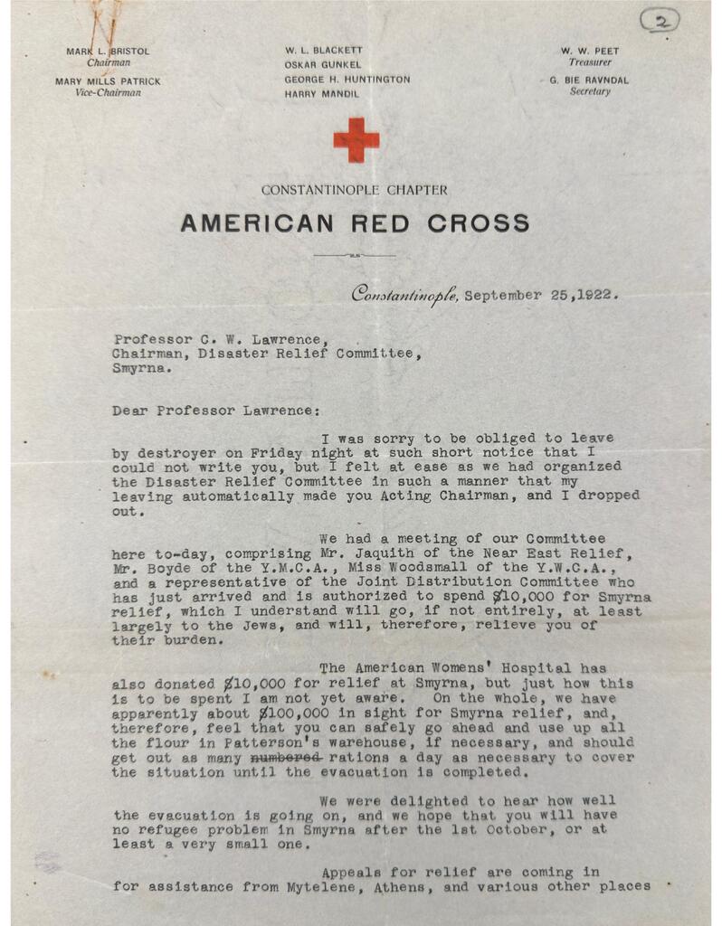 C.C. Davis hands SDRC chair to Lawrence, Sept 25, 1922