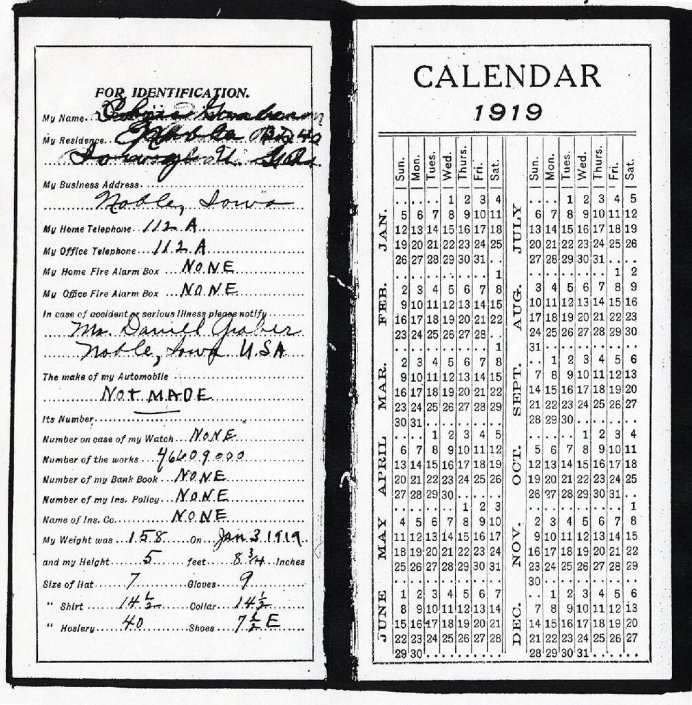 Diary of Chris L. Graber, relief worker at Beirut and Aleppo. 1919.